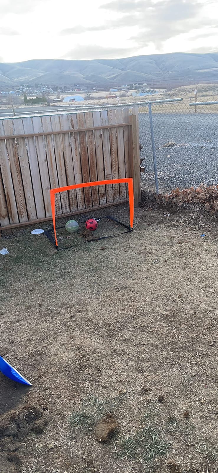 2 Pack 4’ x 3’ Size Portable Kid Soccer Goals for Backyard, Indoor and Outdoor Pop Up Soccer Goals, Orange, Theresduet customer photo 1