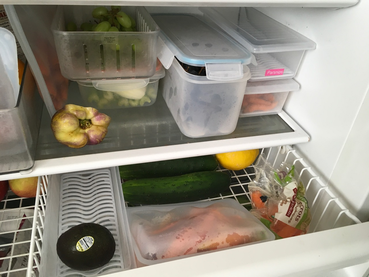 6 Pack 1.5L Fruit Storage Containers for Fridge with Removable Drain Tray customer photo 1