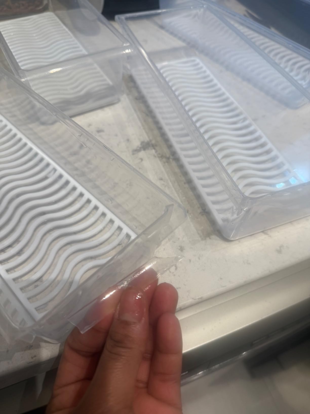 6 Pack 1.5L Fruit Storage Containers for Fridge with Removable Drain Tray customer photo 2
