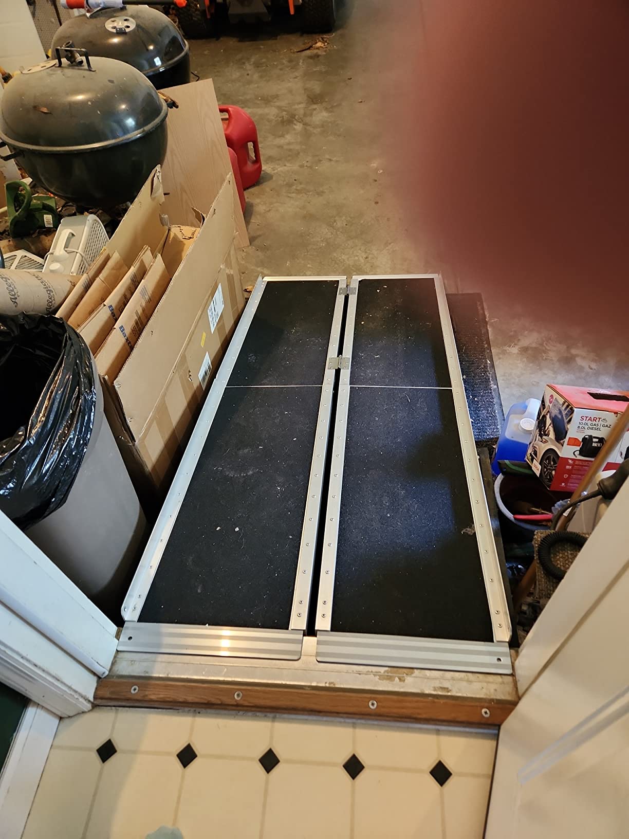 5FT Wheelchair Ramp with Support Legs, Portable Ramps for Home Steps customer photo 2