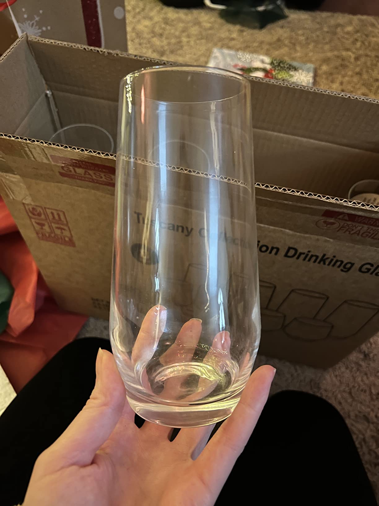 Le'raze Everyday Drinking Glasses Set of 8-4 Tall Highball Glass Cups & 4 Short Dof Drinking Glass, Kitchen Glasses for Cocktail, Iced Coffee, Beer, Ice Tea, Wine, Whiskey, Water, & Drinkware. customer photo 1