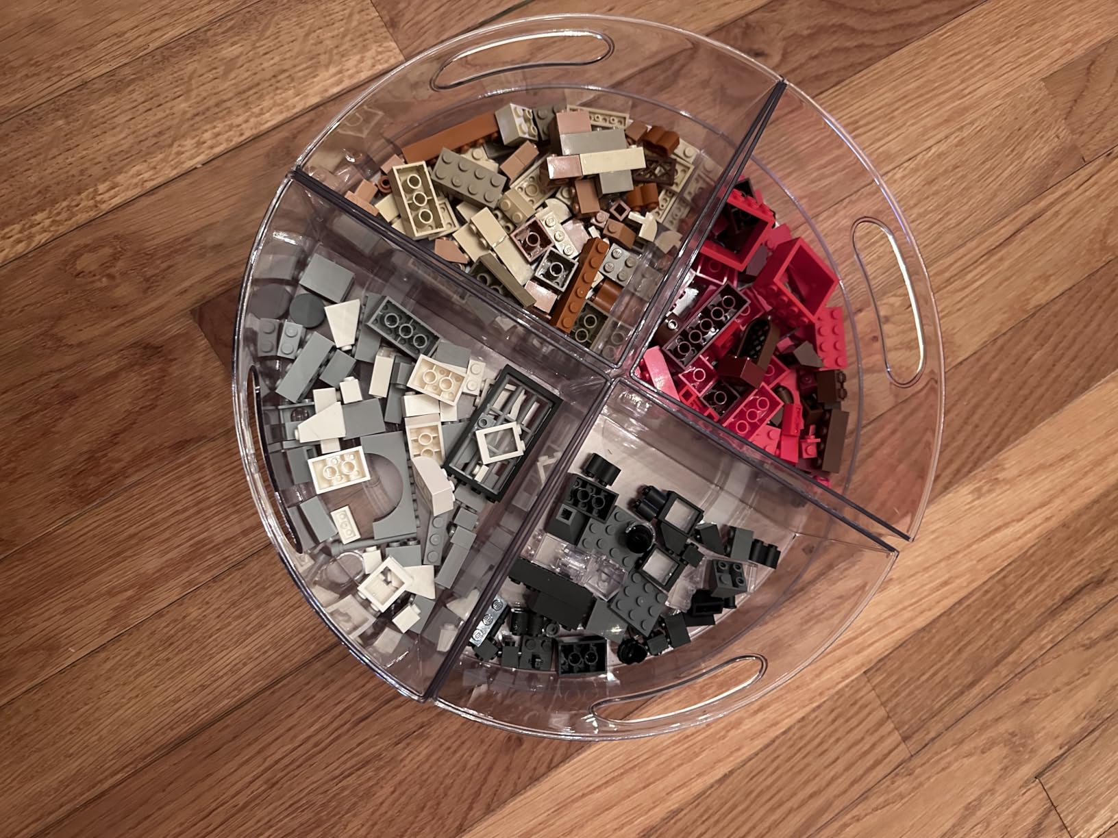 Oizeir Lazy Susan Turntable (2-Pack) - Clear Acrylic, Rotates 360 Degrees, Easily Organize Your Fridge, Cabinet or Counter - Carousel Storage for Food, Spices, Cosmetics customer photo 1