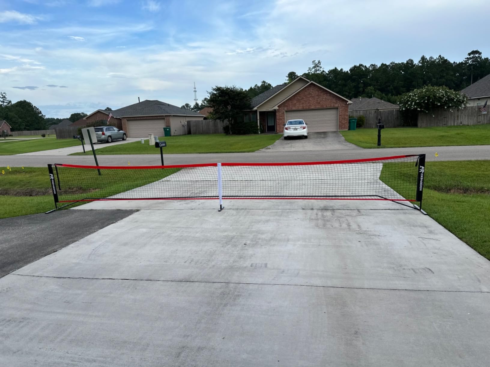 Portable Pickleball Net Set, 22FT Pickle Ball Net with Paddle Set of 4 customer photo 2