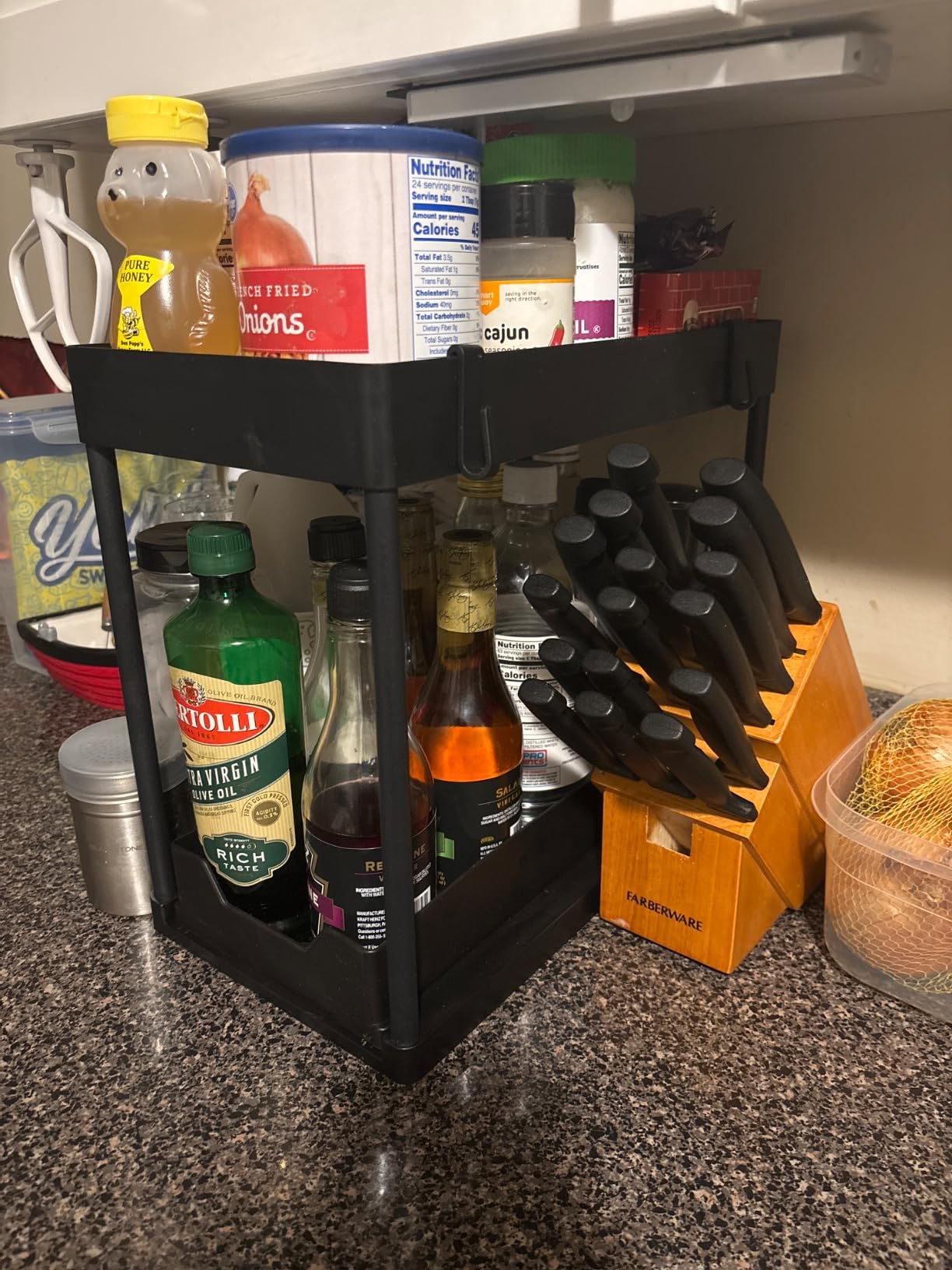 Under Sink Organizer, 2‑Tier Pull‑Out Cabinet Storage for Bathroom Kitchen customer photo 1