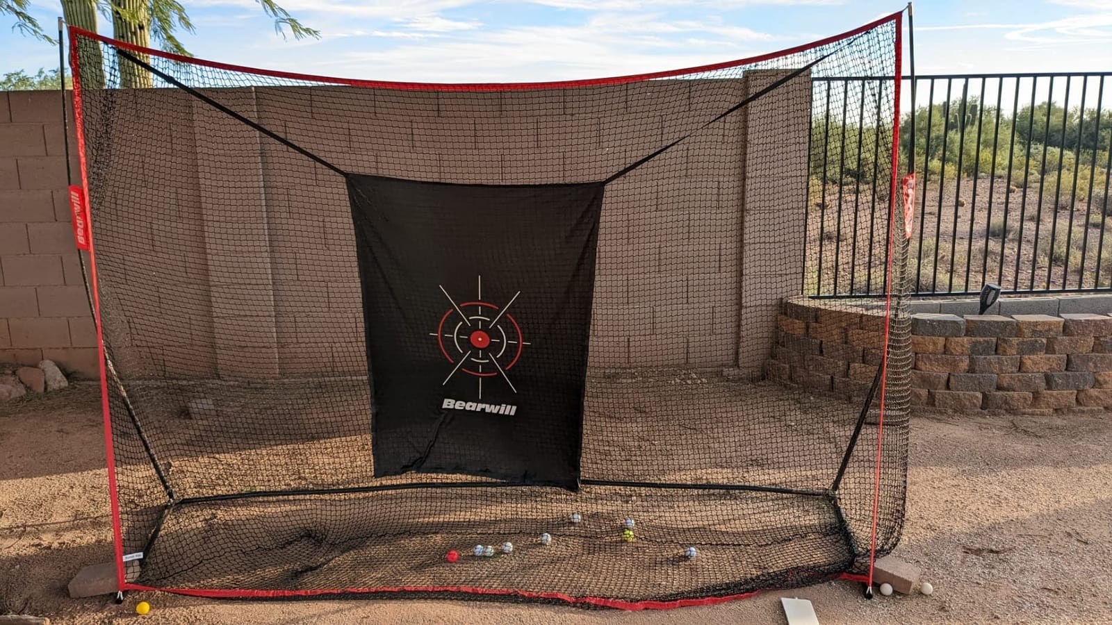 Golf Net,10x7ft Heavy Duty Golf Practice Nets with Mat for Indoor Outdoor customer photo 2