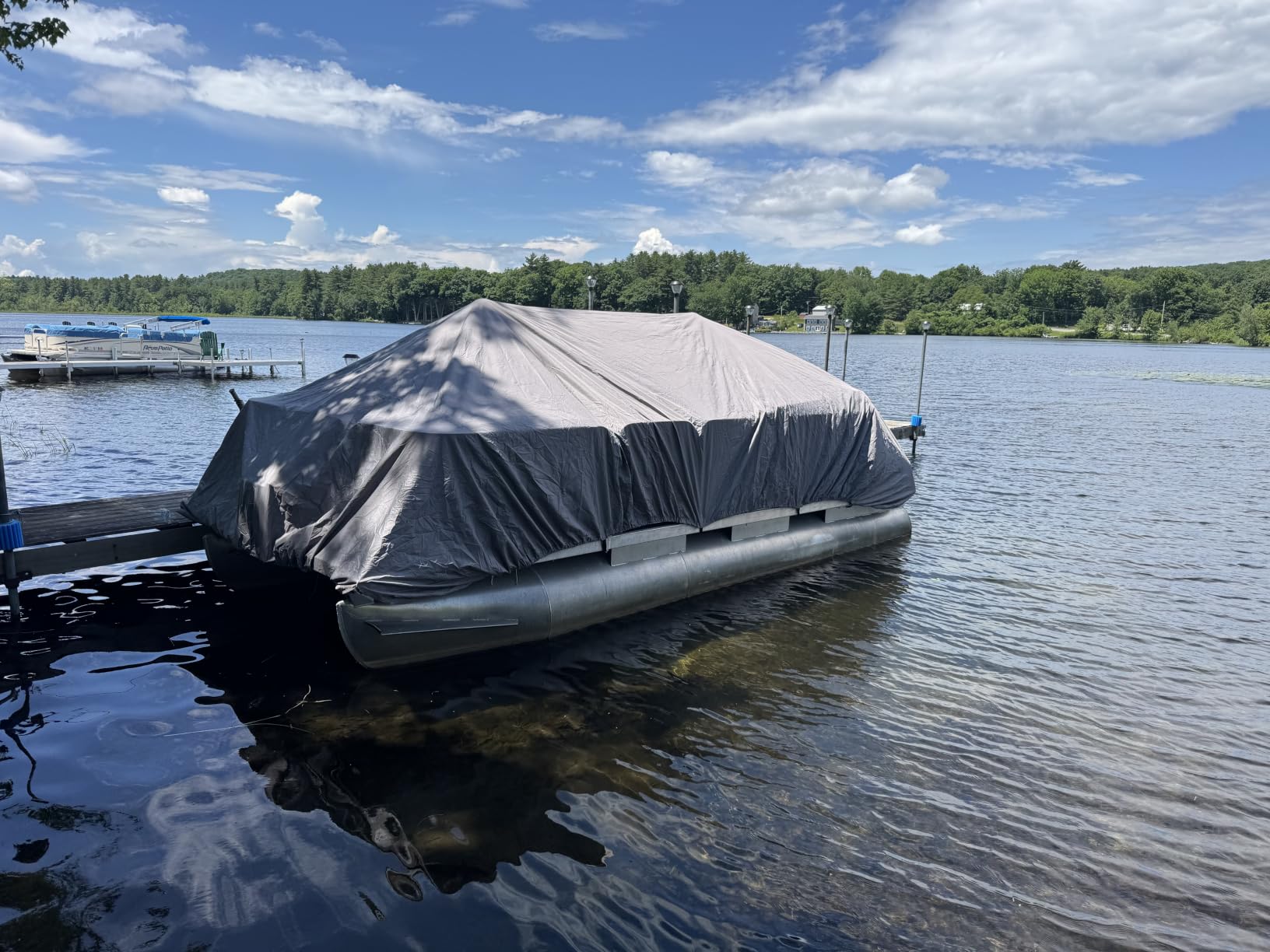 Solim 22-24FT Pontoon Boat Cover, 1200D Heavy Duty Waterproof, UV Resistant customer photo 1
