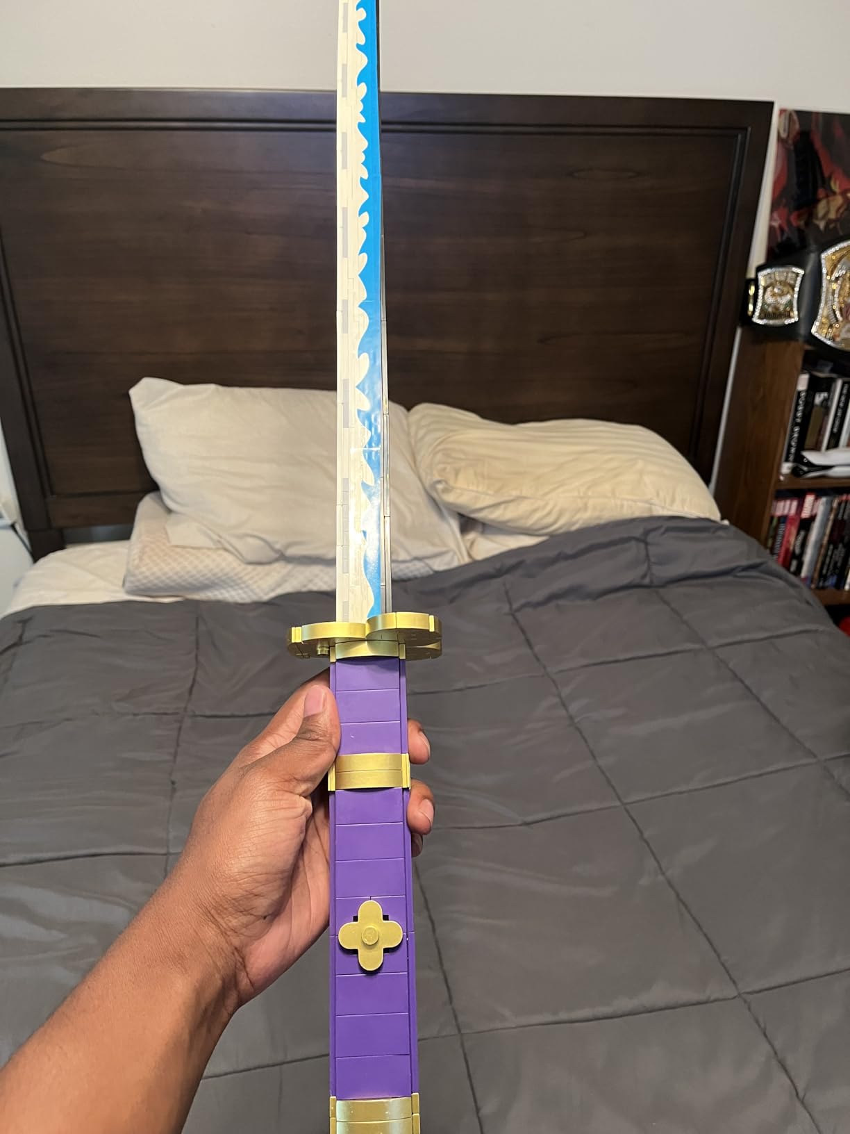 HIGH GODO Demon Anime Sword Building Set, 82.6in Katana Anime Cosplay Sword with Stand Holder, Samurai Sword Building Set for Adults and Teens 14+ (1479 Pieces) customer photo 1