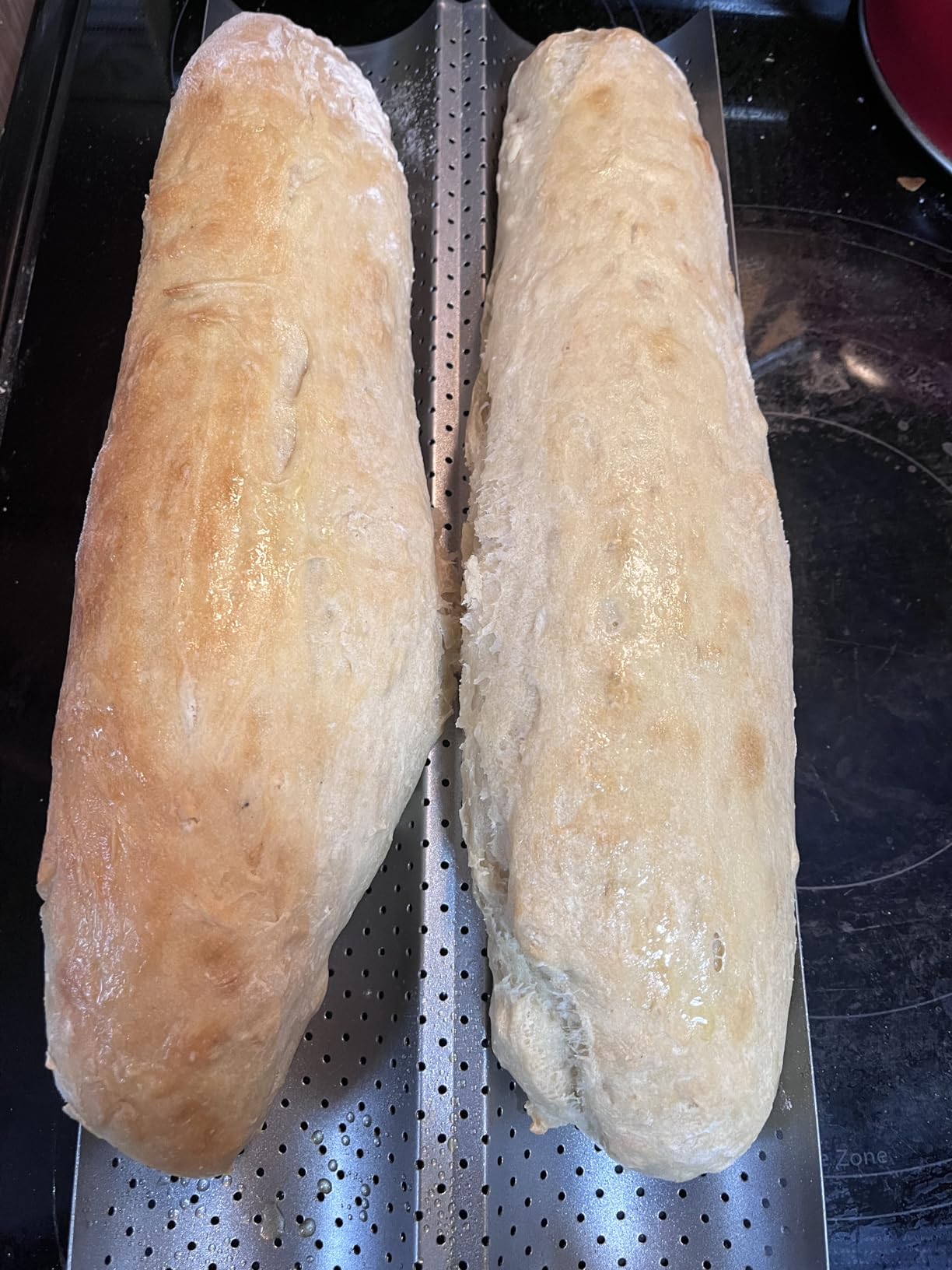 Eparé French Baguette Bread Pan - 15x5 Non-Stick Perforated Pan for Baking customer photo 2