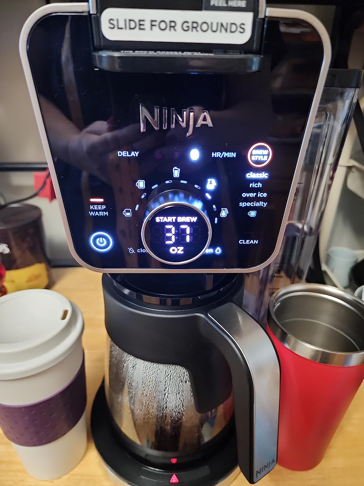 Ninja Specialty Drip Coffee Maker, DualBrew Pro, Black CFP307 | Coffee Machine w/Frother, Permanent Filter, Brew w/Pods & Grounds, K Cups Compatible, 4 Brew Styles, 13 Cup to Pot Sizes customer photo 1