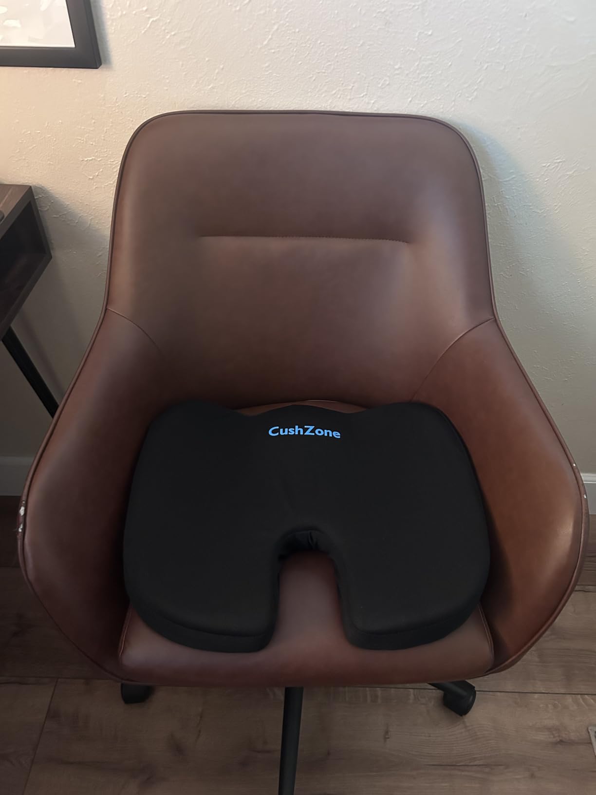 Gel Seat Cushion, Cooling Memory Foam Cushion for Office Chair, Black | Chair Cushion for Long Sitting, Sciatica, Tailbone & Back Pain Relief, Removable Cover, Ideal for Office Workers, Car Drivers customer photo 2