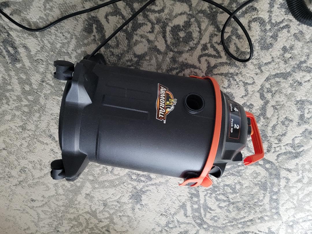 Armor All® AA155 1.5-Gallon 2 Peak HP Portable Wet/Dry Vacuum, Orange customer photo 2