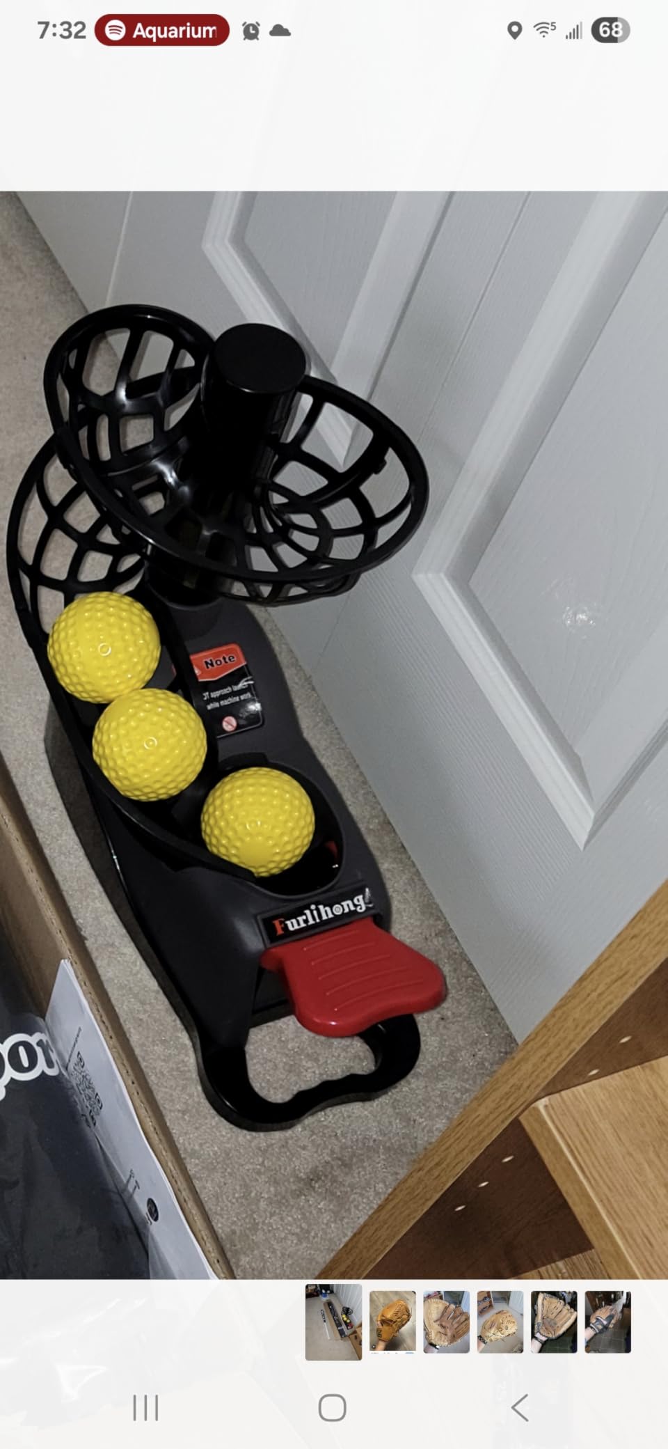 Furlihong 898BH Baseball Soft Toss Machine, Angle Adjustable, Step On Paddle and Release to Launch, No Power Supply Needed, Works with Regulation Baseball customer photo 1