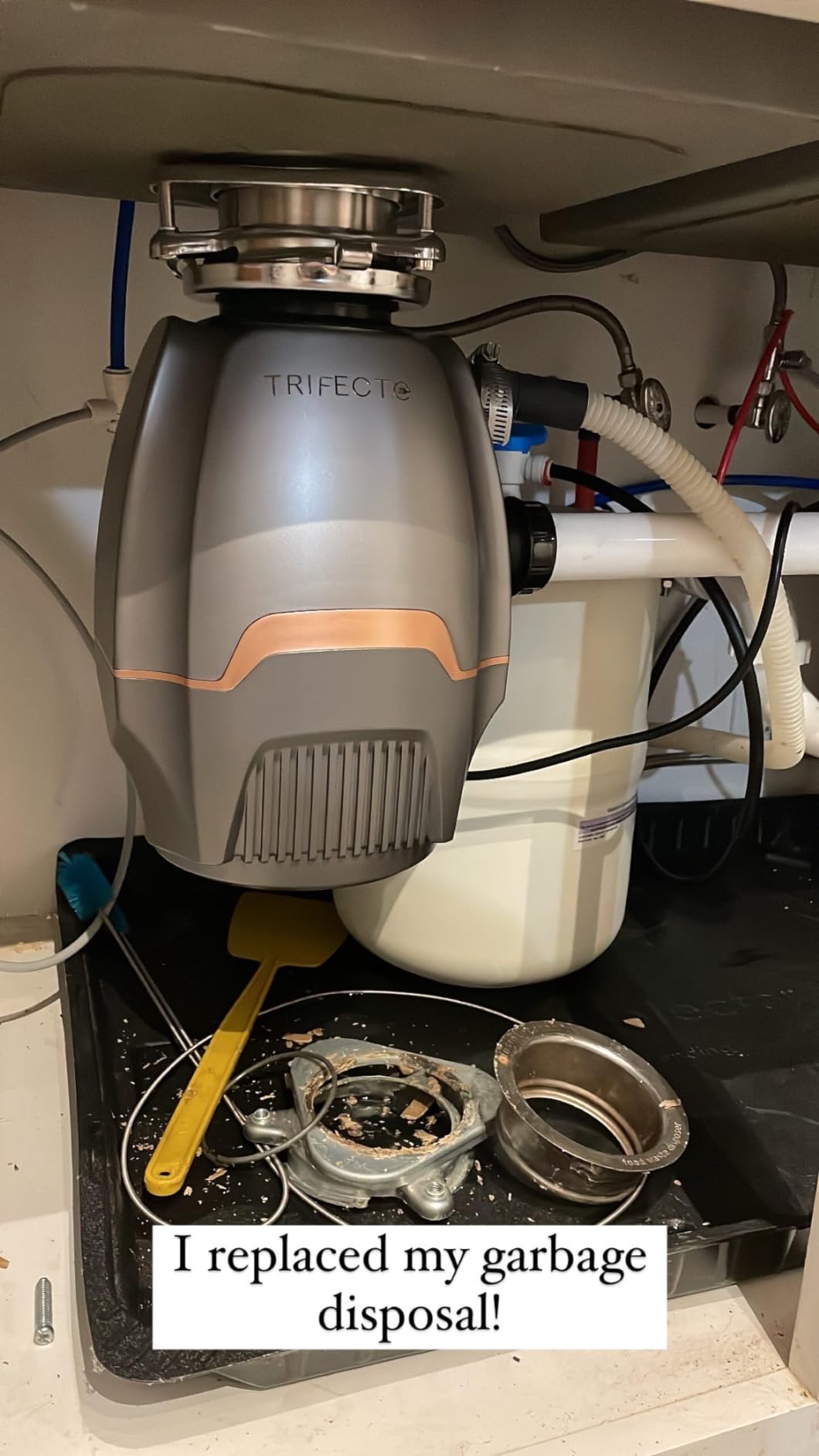 Trifecte Pro 3/4 HP Garbage Disposals with Sound Reduction,Food Waste Coutinuous Feed Garbage Disposal with Power Cord, Dishwasher Hook Up customer photo 2