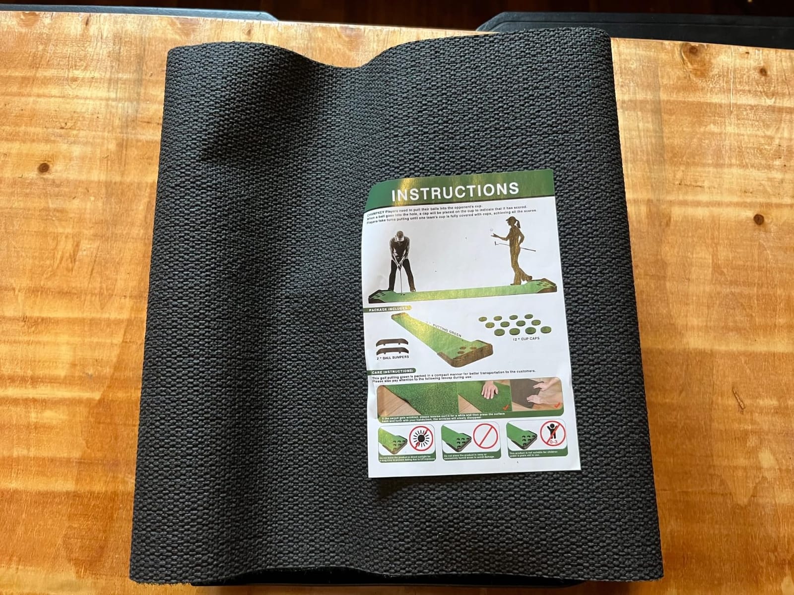 CHAMPKEY Golf Putting Green Indoor - Advanced Guides Golf Putting Mat - Enhance Putting Accuracy and Challenge customer photo 1