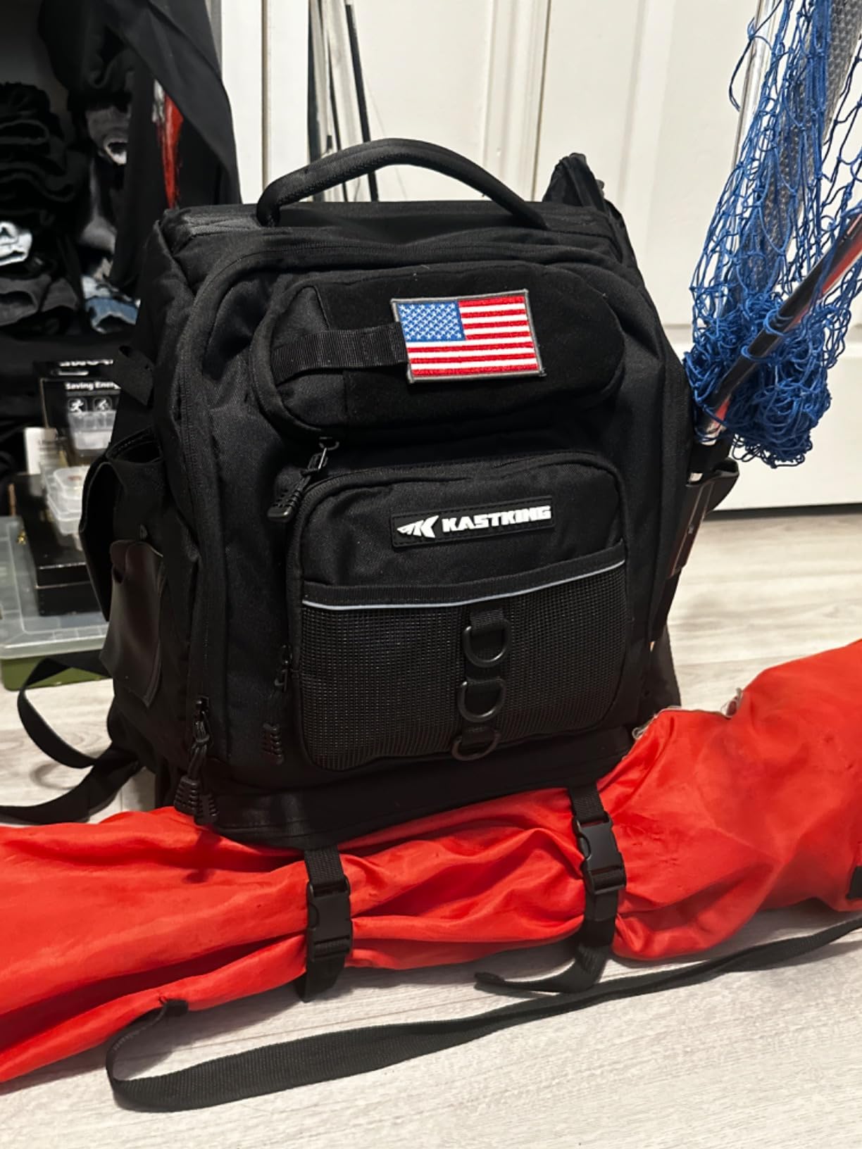 KastKing KarryAll Fishing Backpack with Rod Holder 4 Tackle Boxes, 40/26L customer photo 1