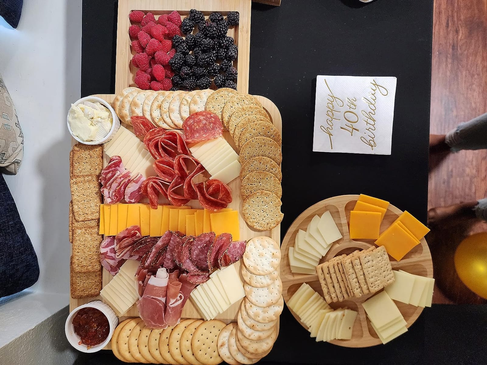 Bamboo Charcuterie Boards Gift Set - Simple Meat and Cheese Board Set with Charcuterie Board Accessories, Valentines Day Gifts, Unique House Warming Gifts New Home - Home it customer photo 2