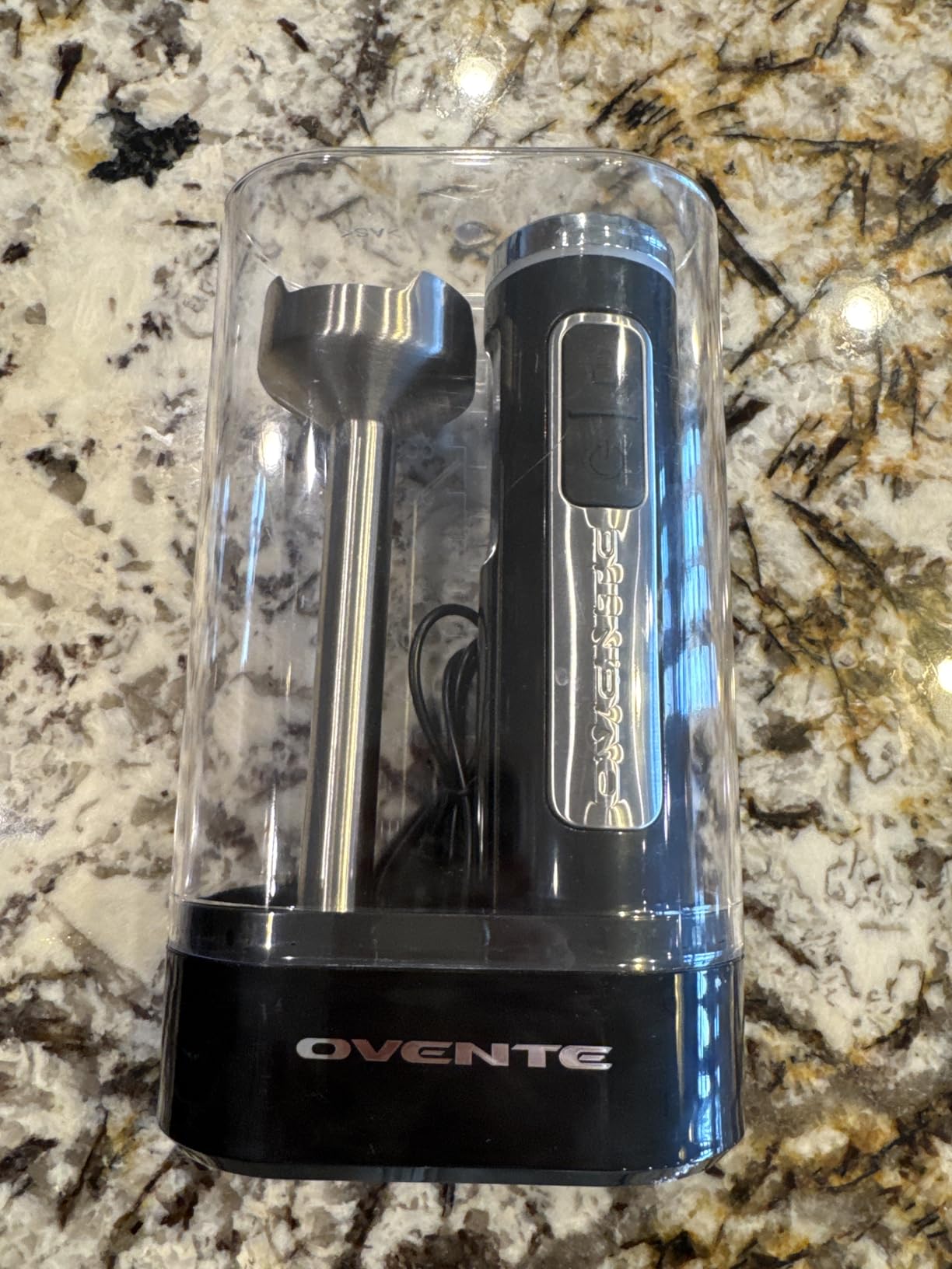 OVENTE Cordless Hand Blender, Rechargeable with 8 Mixing Speed Black HR781B | 200 Watts Handheld Portable Stick Mixer, One-Touch Control and Stainless Steel Blades for Smoothies, Shakes or Soups customer photo 2