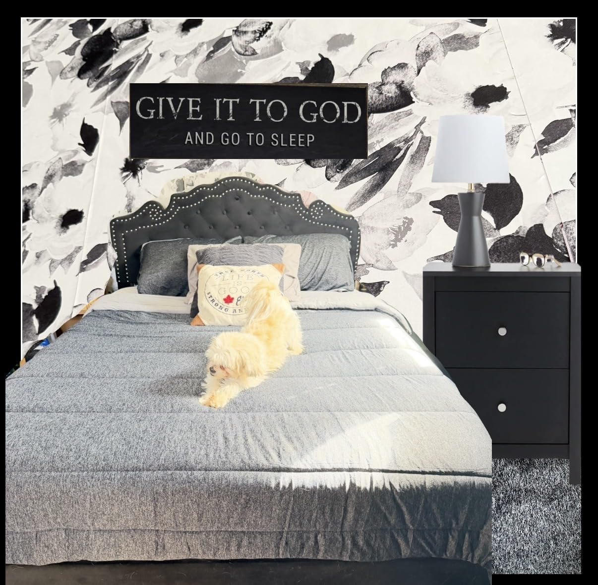 Bedsure Queen Comforter Set, Reversible Cooling & All-Season Bedding, Black | All-Season Use, 4 Corner Loops, Ultra-Soft Nylon-Polyester Blend, Gentle on Skin, Box-Stitched Secures Filling, OEKO-TEX customer photo 1