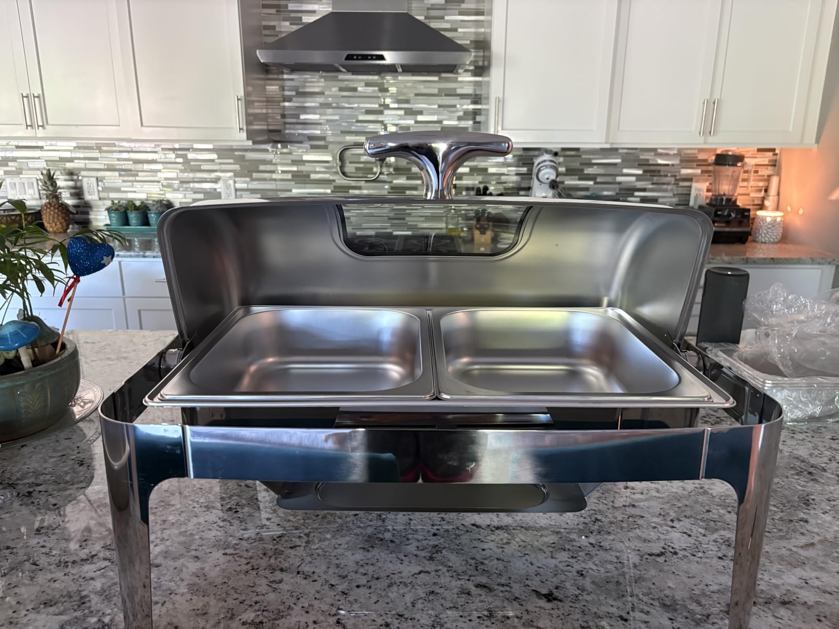 13QT Roll Top Chafing Dishes for Buffet: Stainless steel Chafing Dish Set customer photo 1