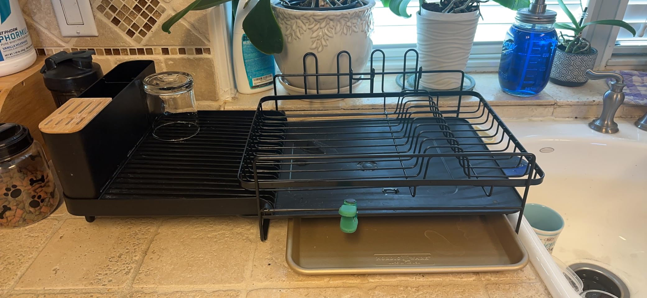 Runnatal Extendable Dish Drying Rack, 20.5