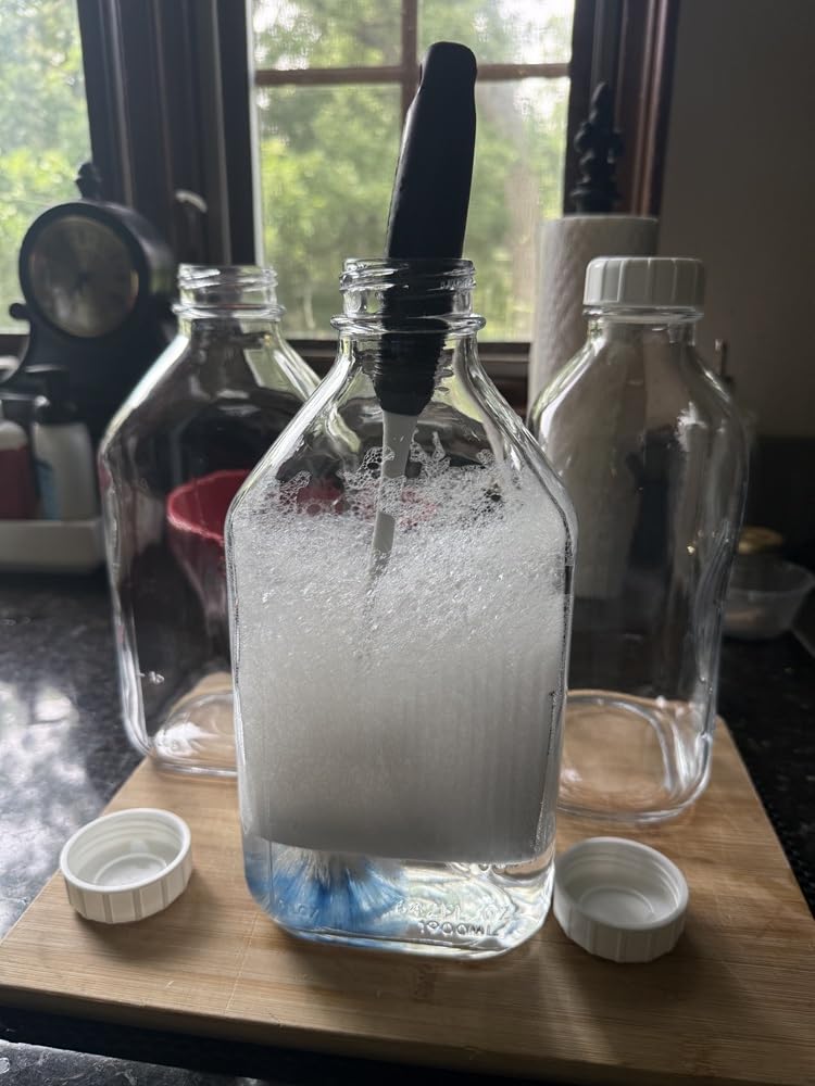 Ritayedet 64 Oz Glass Milk Bottle With Lid, Half Gallon Glass Pitcher customer photo 1