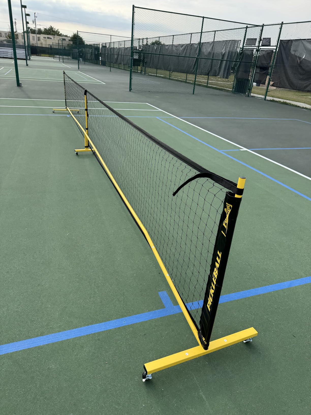 Fostoy Portable Pickleball Net Set with Wheels, 22 FT & Half Court 11 FT customer photo 1
