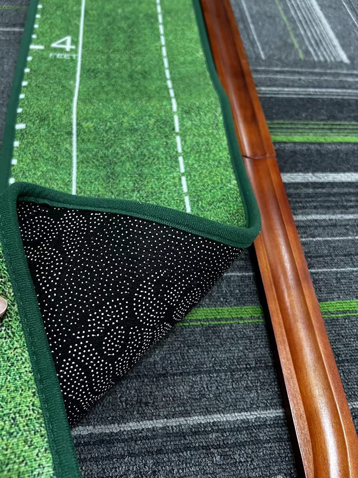 Golf Putting Mat, Putting Green Indoor with Ball Return - Golf Gifts for Men Christmas, Golf Training Aid for Home Office, Portable Putting Training Mat for Men customer photo 1