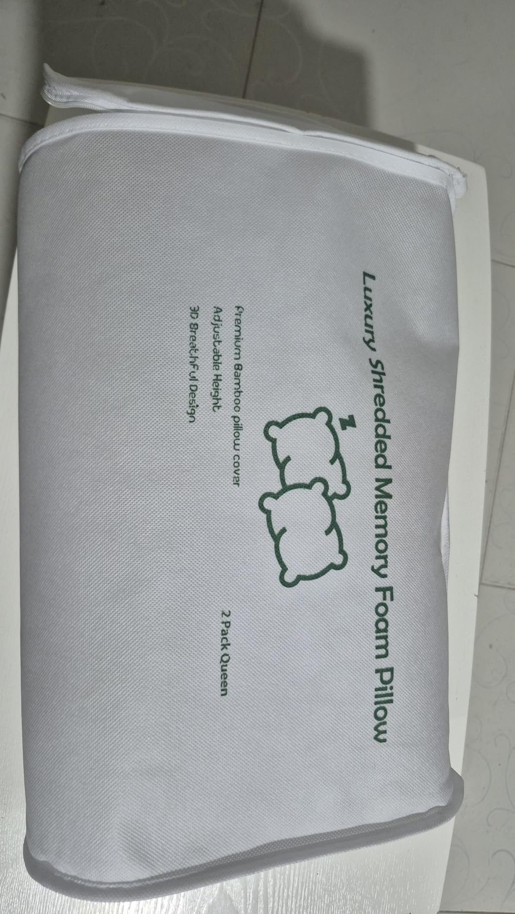 SUPA MODERN Cooling Pillow Standard Size, CertiPUR-US Shredded Memory Foam customer photo 1