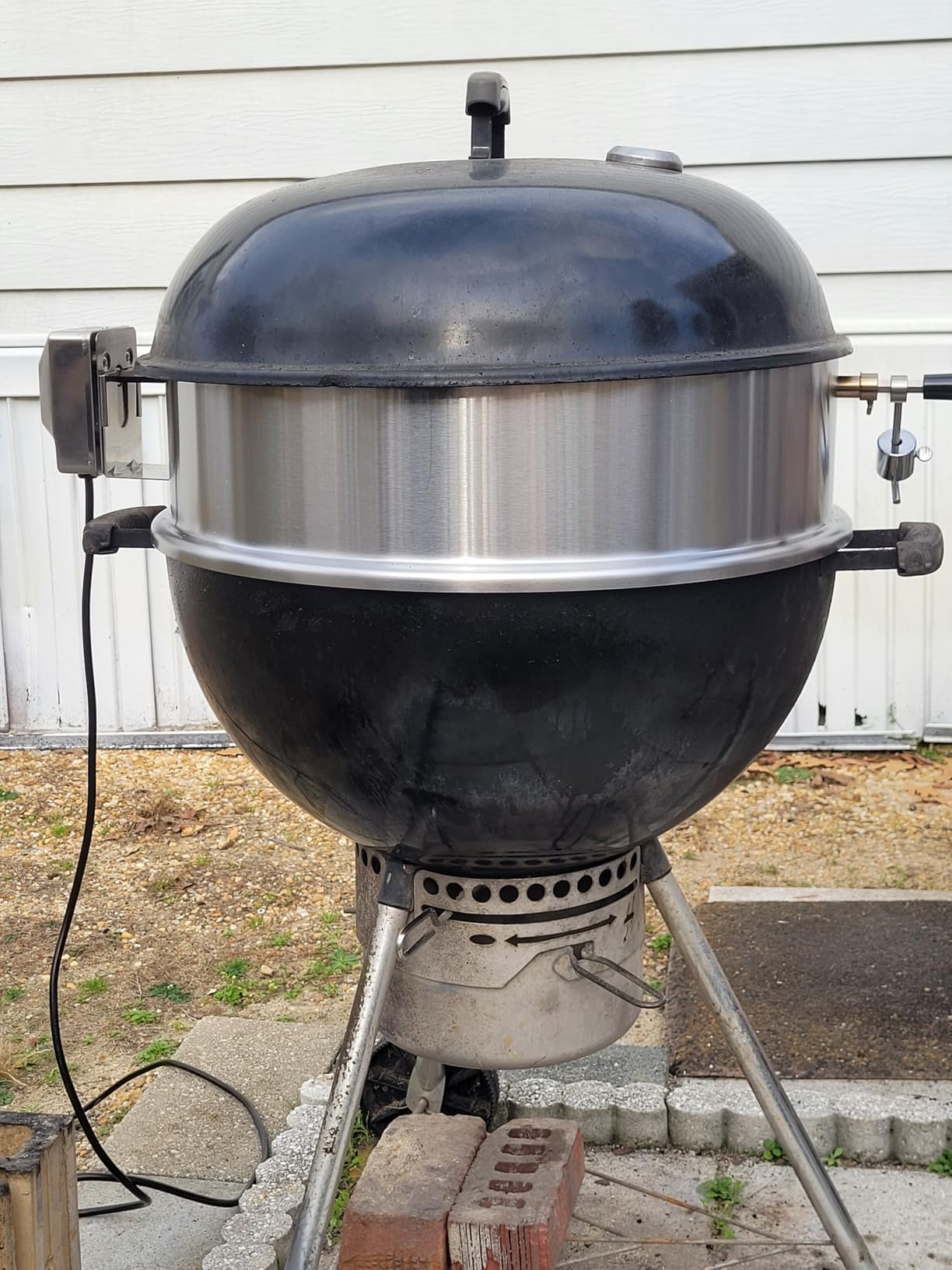 onlyfire Upgrade Stainless Steel Rotisserie Ring Kit Weber 22