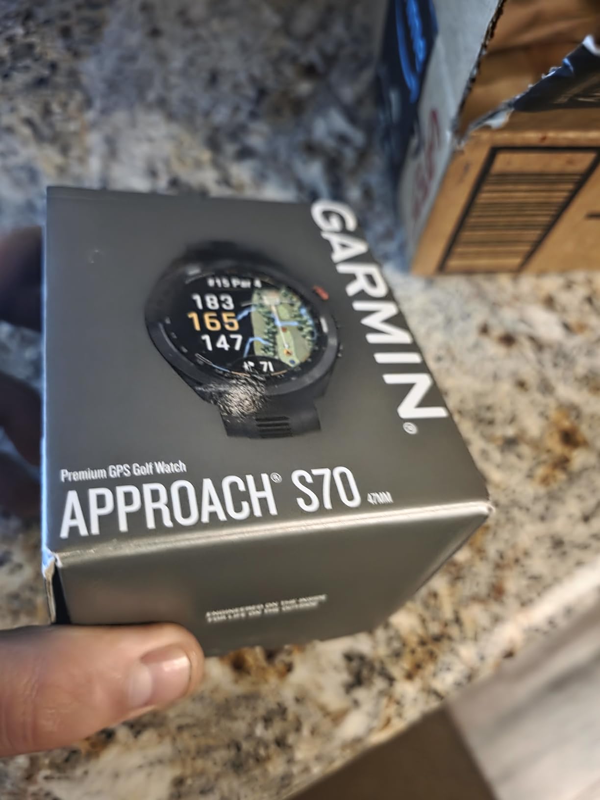 Garmin Approach® S70, Premium GPS Golf Smartwatch, 47mm, Black customer photo 1