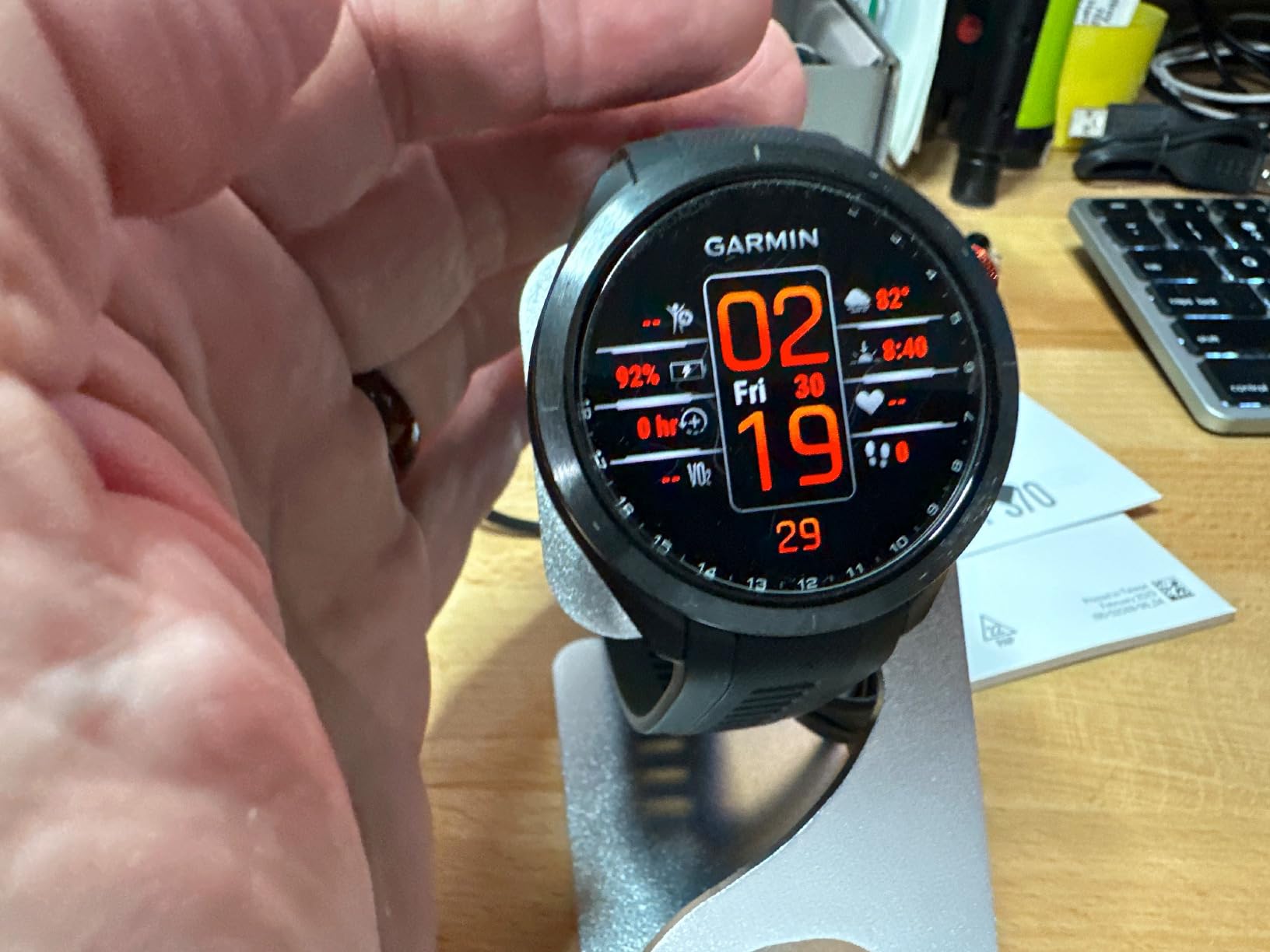 Garmin Approach® S70, Premium GPS Golf Smartwatch, 47mm, Black customer photo 2