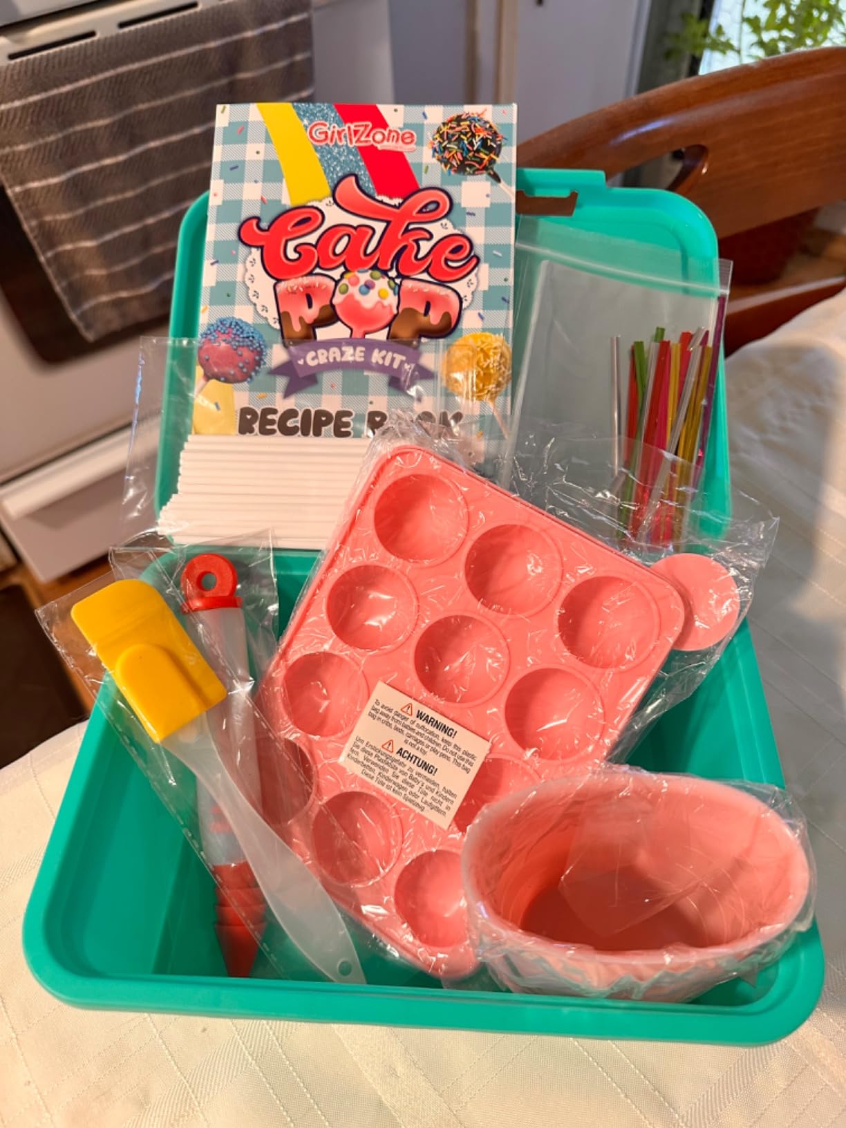 GirlZone Cake Pop Craze Kit, Baking Set for Kids Ages 10–12 with Cake Pop Mold, Stand, Gifting Bags & Decorating Pen, Fun Creative Kitchen Activity, Birthday Gift customer photo 1