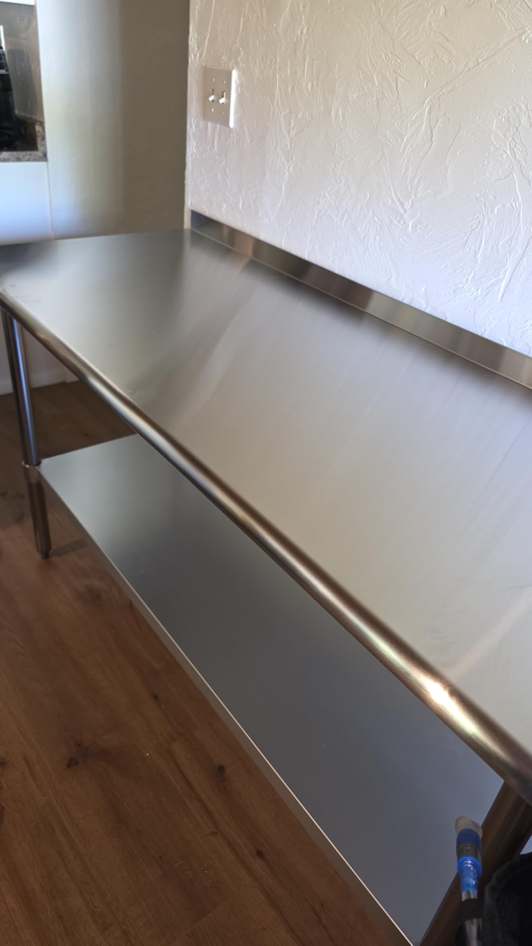 HARDURA Stainless Steel Prep & Work Table 24 x 60 Inches Backsplash customer photo 2
