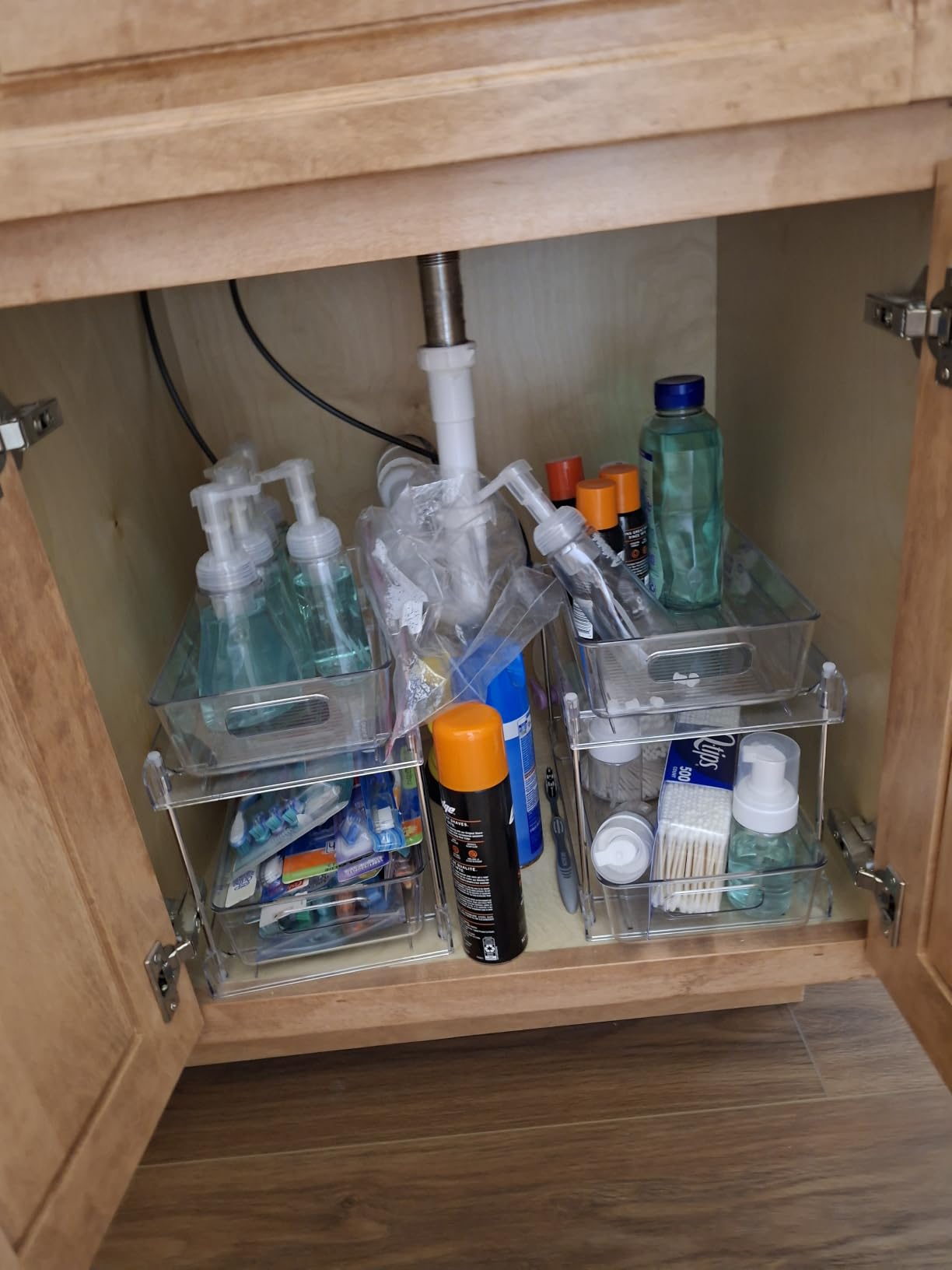 Vtopmart 4 Pack Pull Out Bathroom Under Sink Organizer (S-Standard) customer photo 2