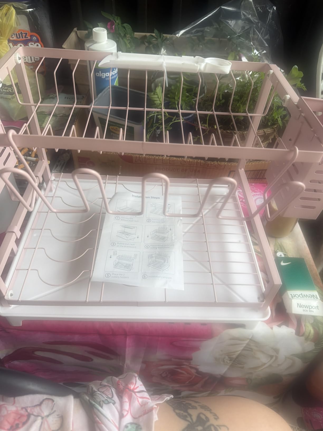 B-Land Dish Drying Rack: 2 Tier Dish Racks for Kitchen Counter and Sink customer photo 2