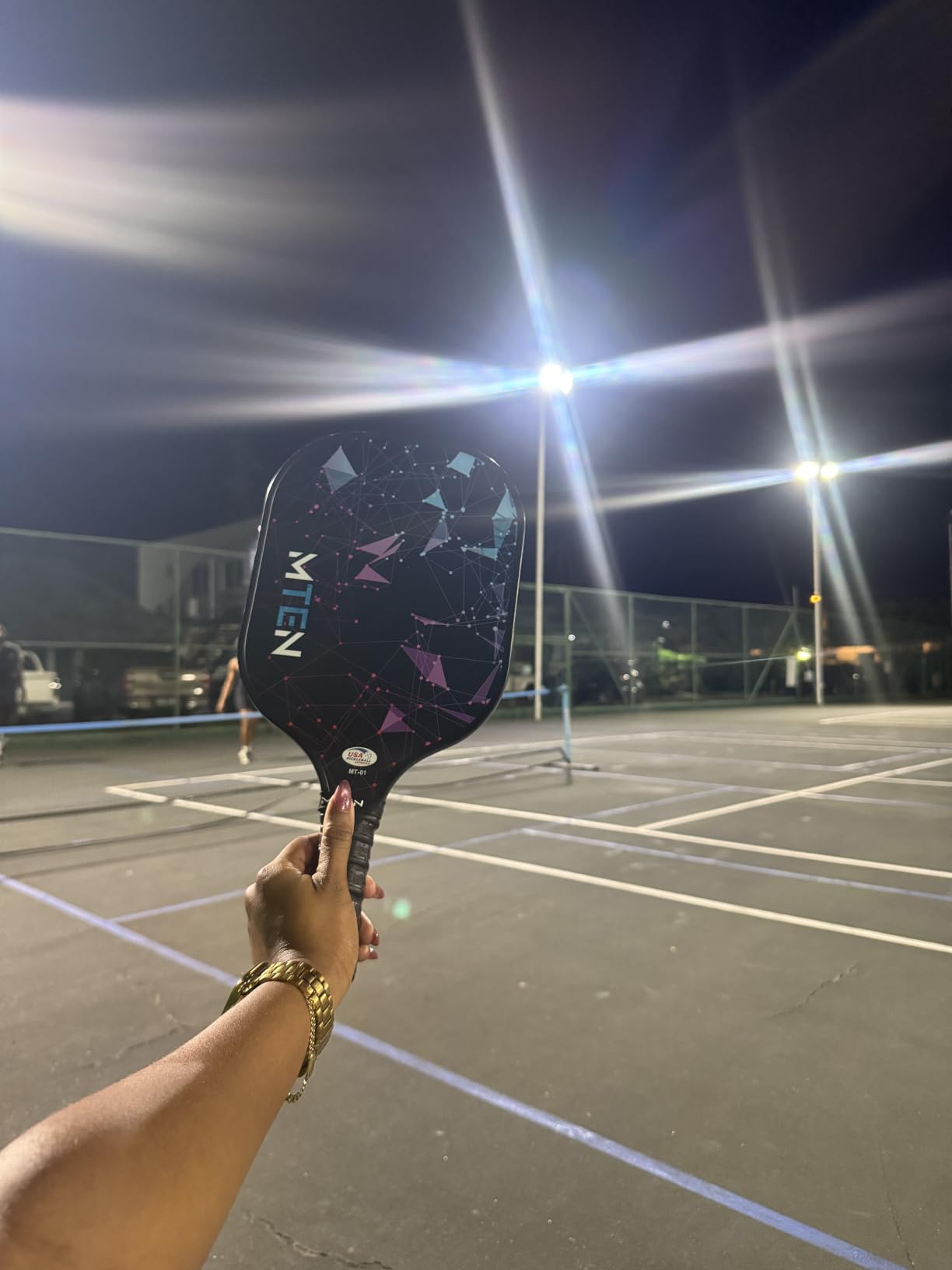 MTEN Pickleball Paddles Set of 2/4/1, USAPA Approved Fiberglass Rackets customer photo 2