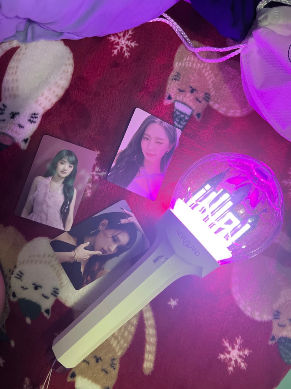 (G) I-DLE Official Lightstick Ver.2 + Seller's Photocards Set customer photo 2