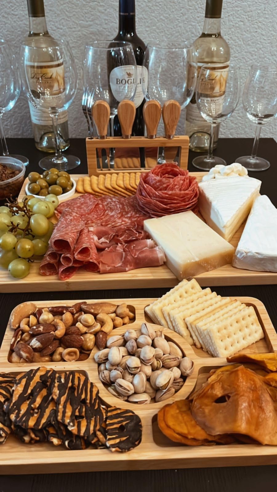 ROCIRLAB Bamboo Charcuterie Boards (23