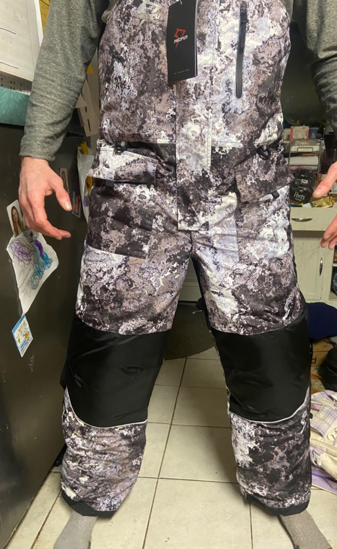 Piscifun Ice Fishing Bibs with Floating Technology, Waterproof Insulated Fishing Bibs customer photo 1