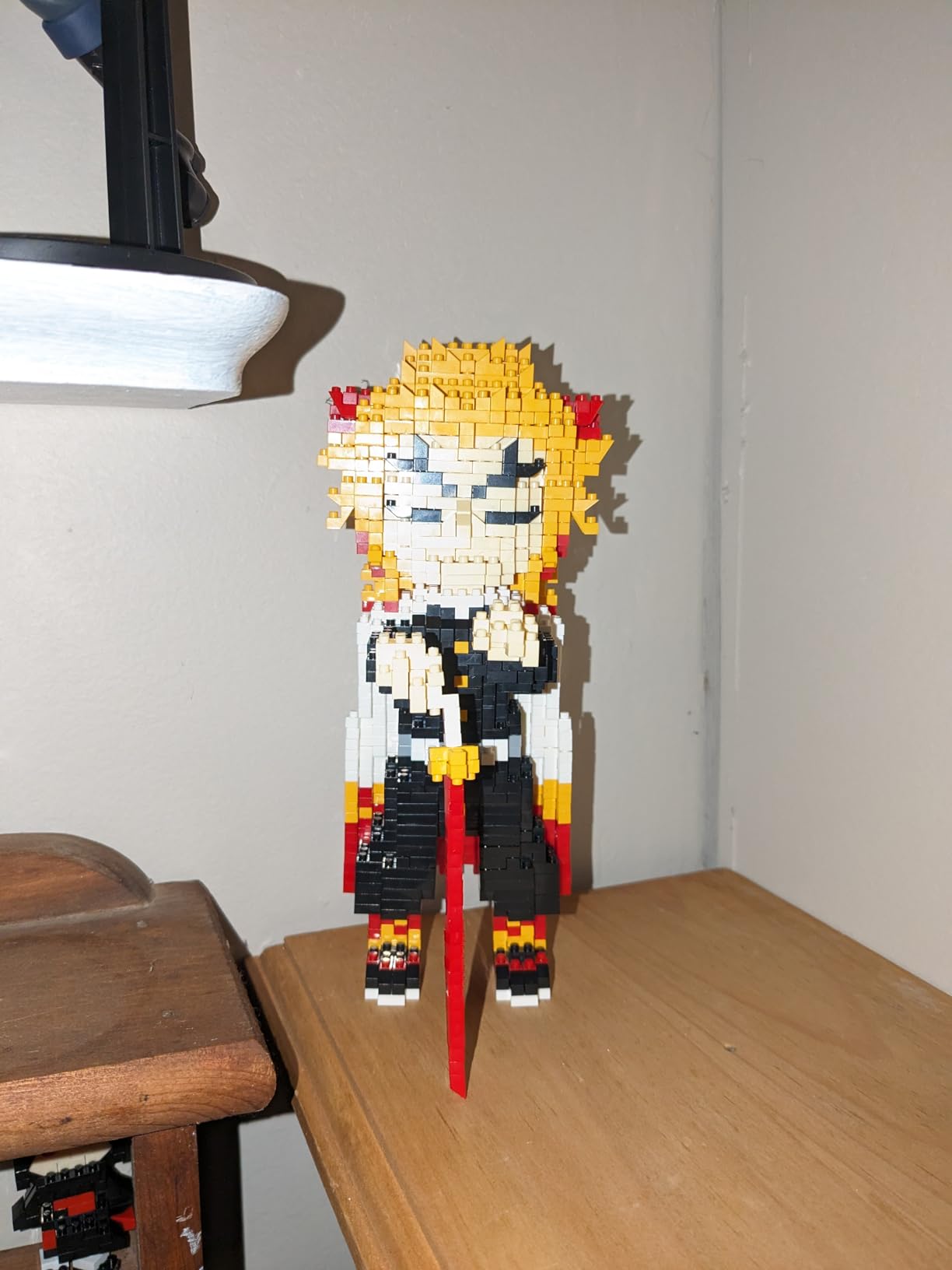 Anime Figure Rengoku Kyoujurou Mini Building Blocks Set | Demon, ABS Plastic, Non-Toxic, 6.69in Finished Size, Slayer, Collectible Display, Gift for Anime Fans, Adults, Teen 14+ customer photo 1
