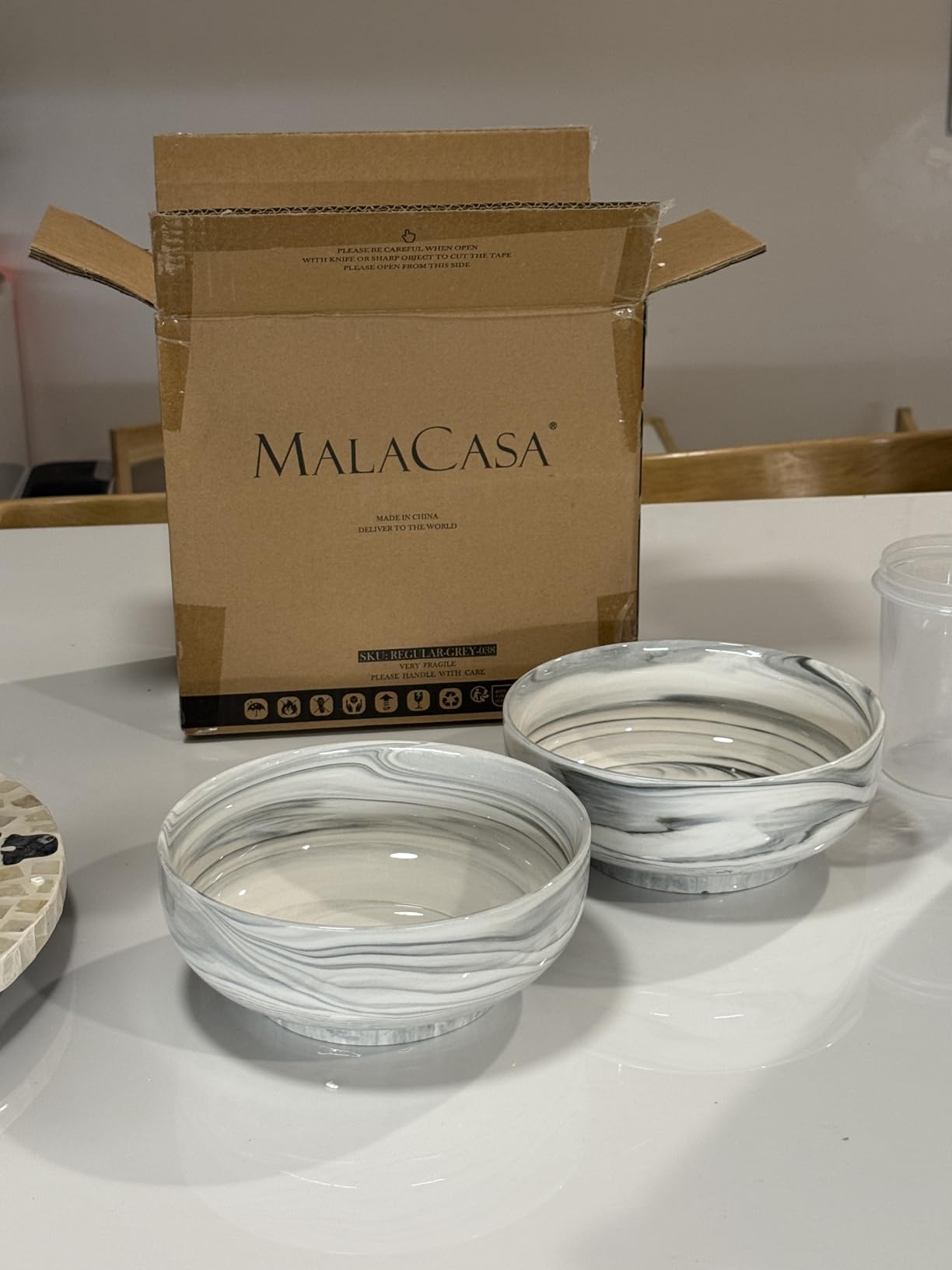 MALACASA Large Serving Bowls, 114 OZ(10