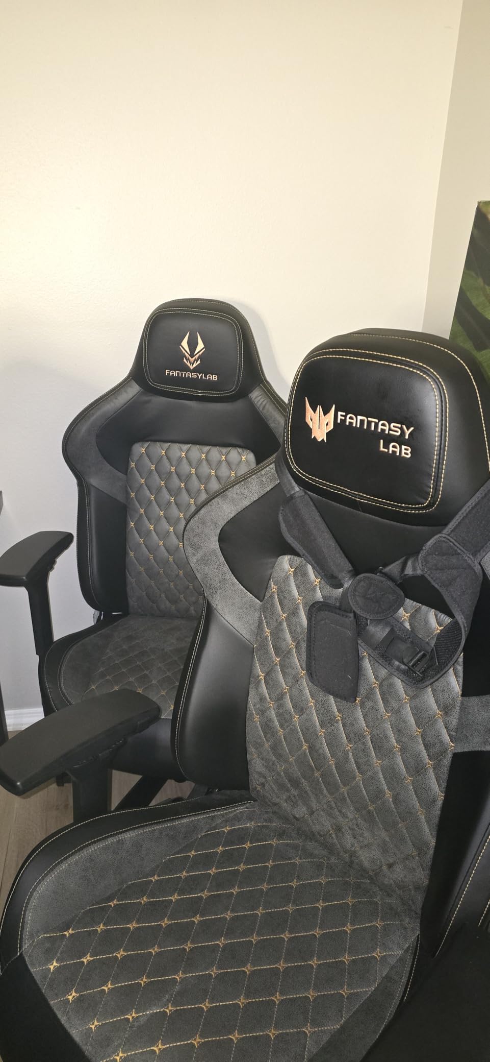 Big and Tall Gaming Chair 440LBS Gaming Chair with Metal Base Memory Foam Lumbar 4D Adjustable Armrest Computer Chair for Heavy People Ergonomic High-Back Computer Chair customer photo 2