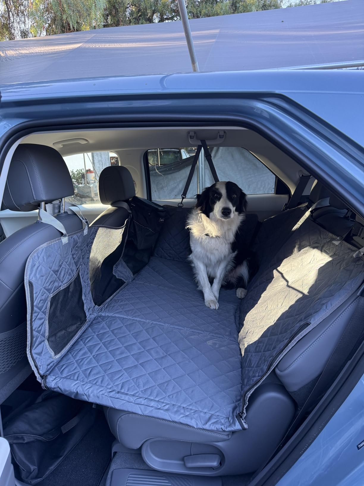 URPOWER Back Seat Extender for Dogs, Large Hard Bottom Dog Car Seat Cover customer photo 1