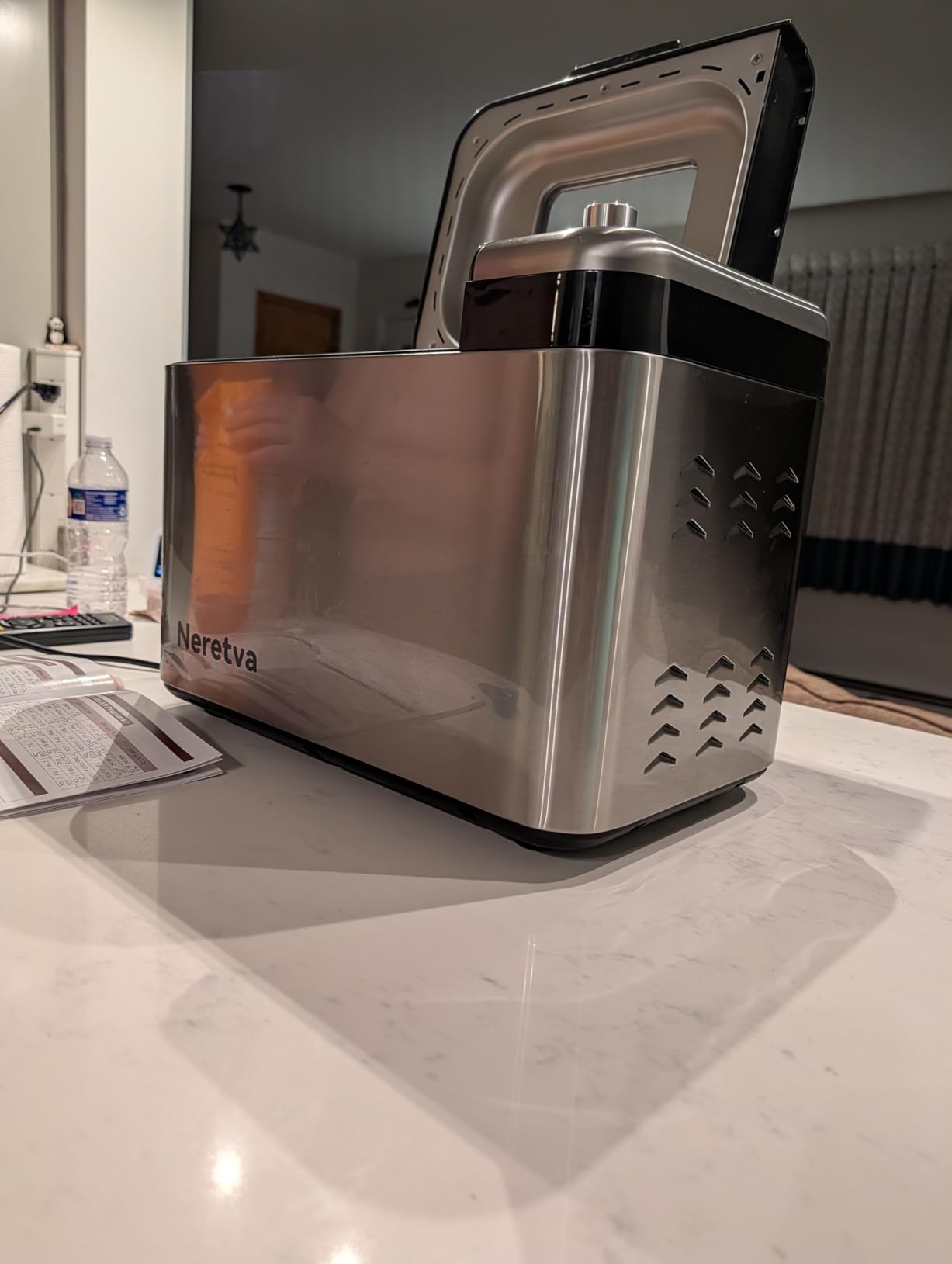 Neretva 3.3LB & 15-in-1 Bread Maker Dual Heaters with Auto Nut Dispenser | Stainless Steel and Nonstick Ceramic Pan Bread Machine customer photo 2