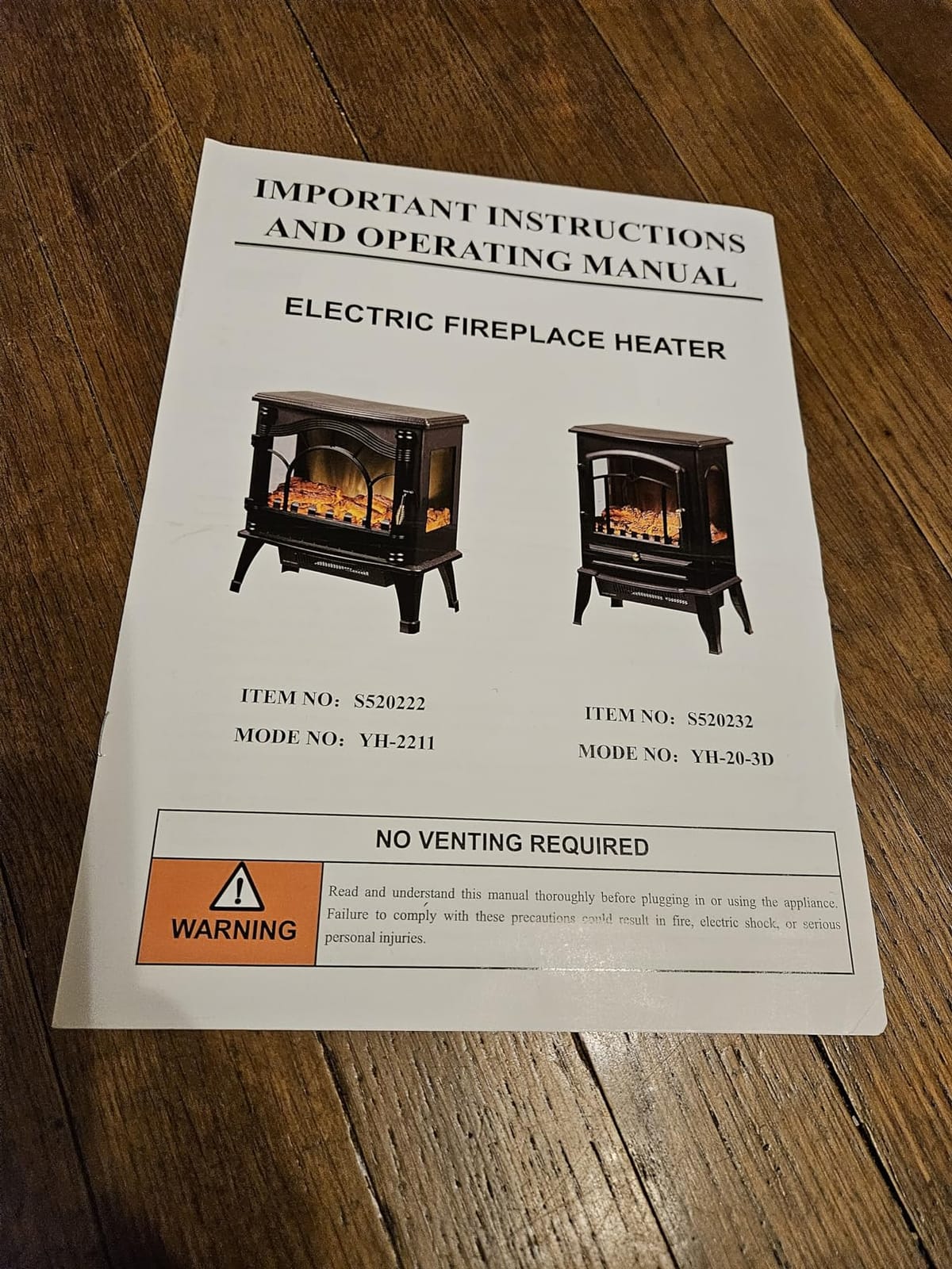 Xbeauty Indoor 22 inch Electric Fireplace Stove, Freestanding Heater | Adjustable 3D Flame Brightness, Thermostat Control, 1000W/1500W, Overheat Protection, Realistic Fire Effect customer photo 1