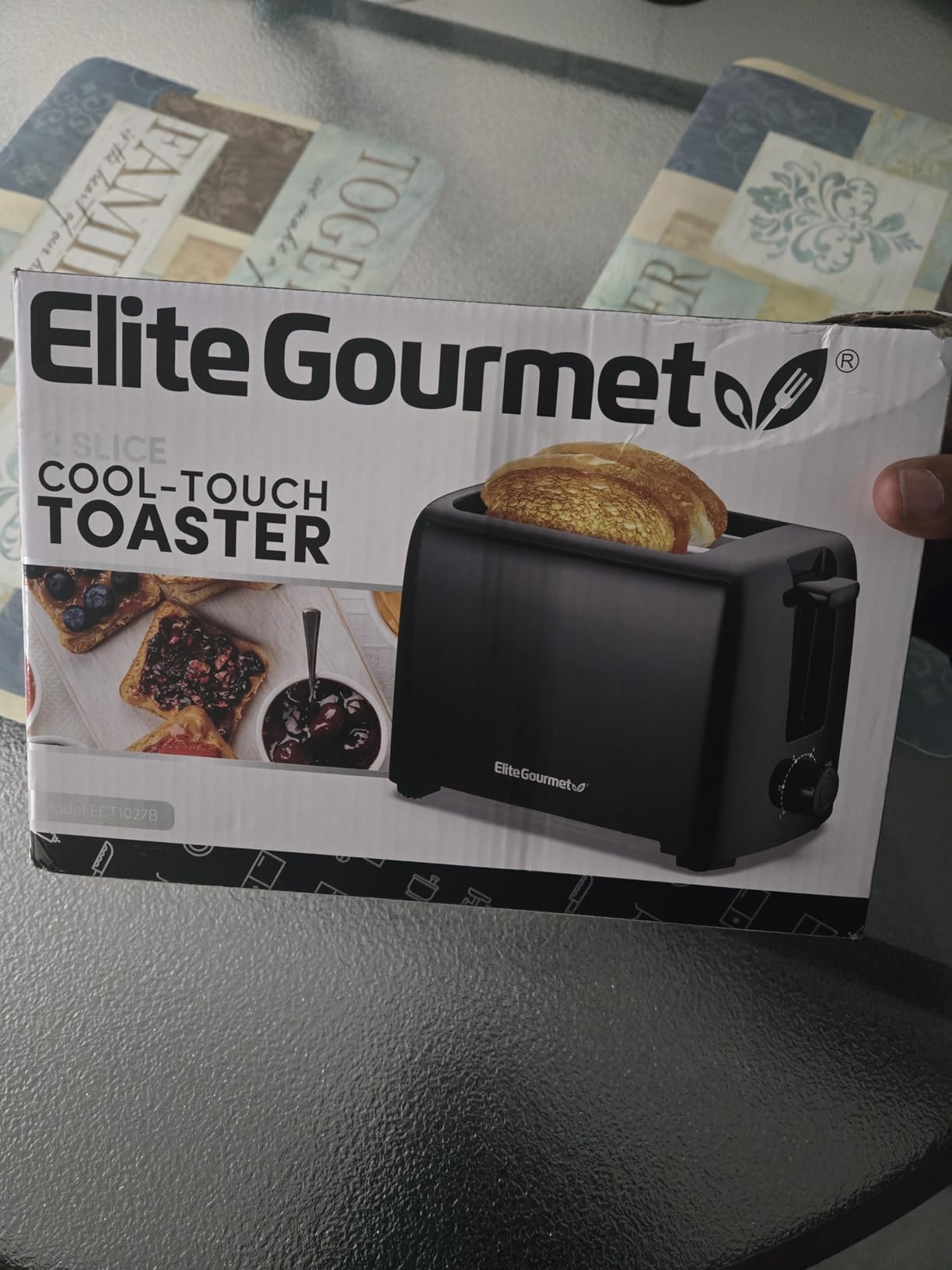 Elite Gourmet 2-Slice Cool-Touch Toaster, 1.25