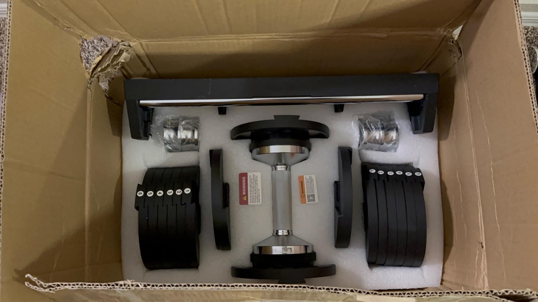 Snode AD80 Drop-proof Cast Iron Adjustable Dumbbells 80LBs | Knurled Chrome Handle,Fast Adjust,Compact Design,Durable Cast Iron Plates and Cradle,Heavy Weights Dumbbells Set for Home Gym customer photo 2