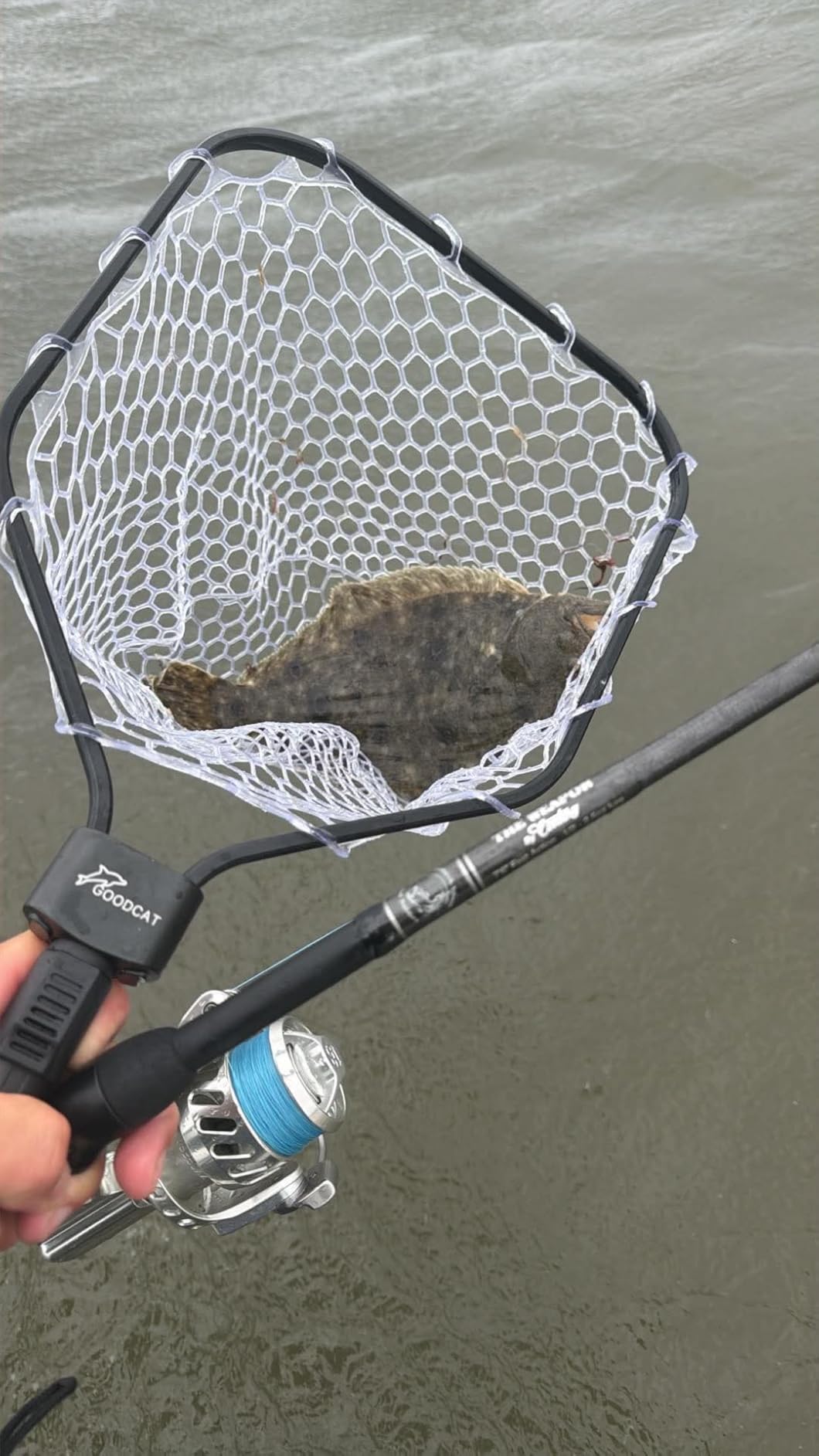 GOODCAT Fly Fishing Net, Bass Trout Landing Net, Folding Fishing Nets Fresh Water, Safe Fish Catching or Releasing, Fly Fishing net Magnetic Release customer photo 2