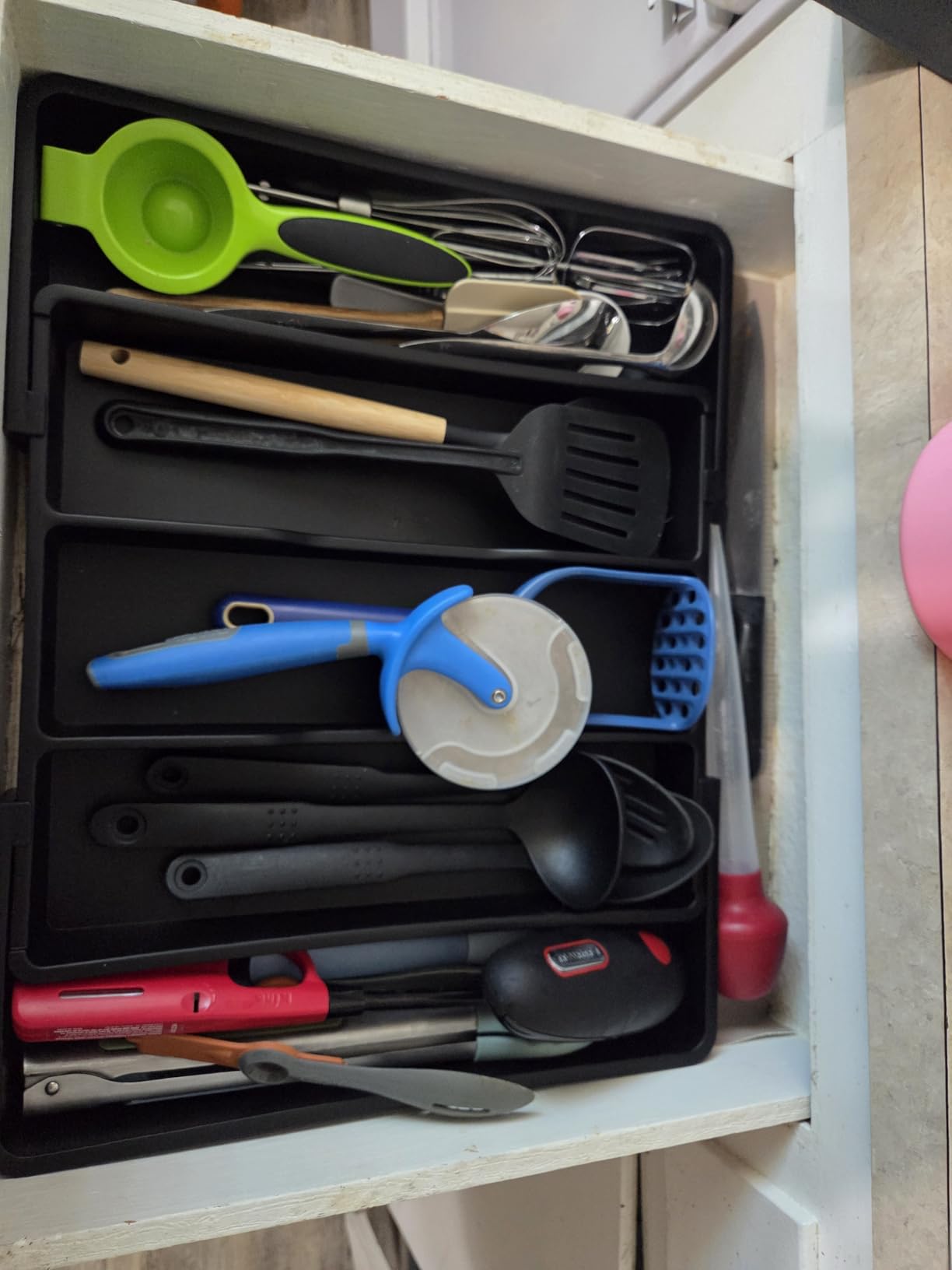 Lifewit Utensil Organizer for Kitchen Drawers, Expandable Utensil Tray customer photo 2