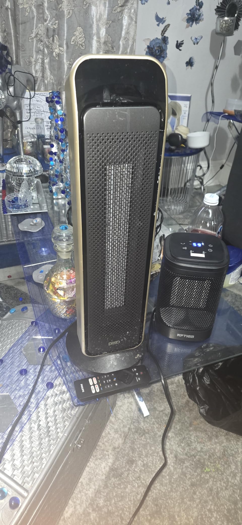 DREO 25 Inch Electric Space Heater for Indoor Use, Large Room, Thermostat | 11.5 ft/s Fast Heating, 25dB Quiet Operation, 70° Oscillation, Remote Control, Child Lock, Overheating & Tip-Over Protection customer photo 2